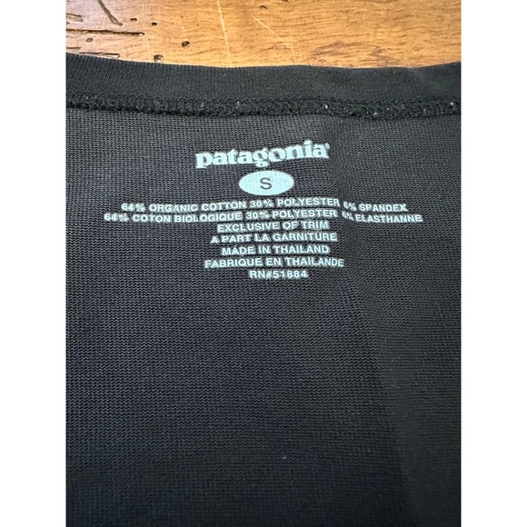 patagonia black tank women's small athletic workout‎ - Picture 3 of 5